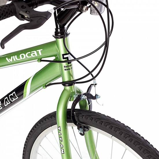Wildcat 18-Speed Women’s Mountain Bike, Lime Green & Black