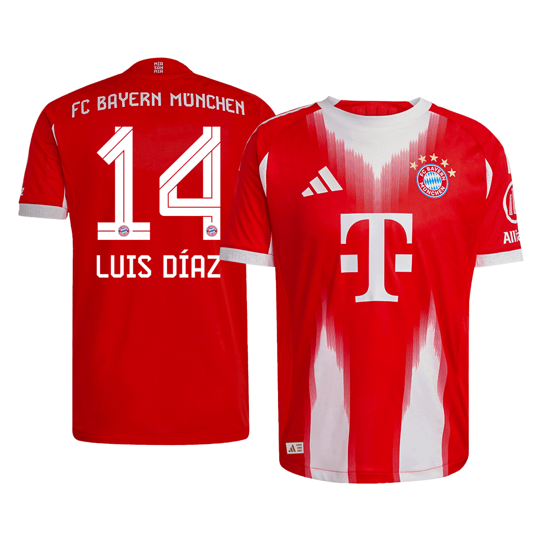 LUIS DÍAZ #14 Bayern Munich Home Player Version Jersey 2025/26
