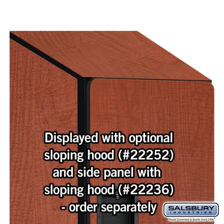 Salsbury Industries Extra Wide Designer Wood Locker - Double Tier S Style - 1 Wide - 6 Feet High - 21 Inches Deep - Cherry