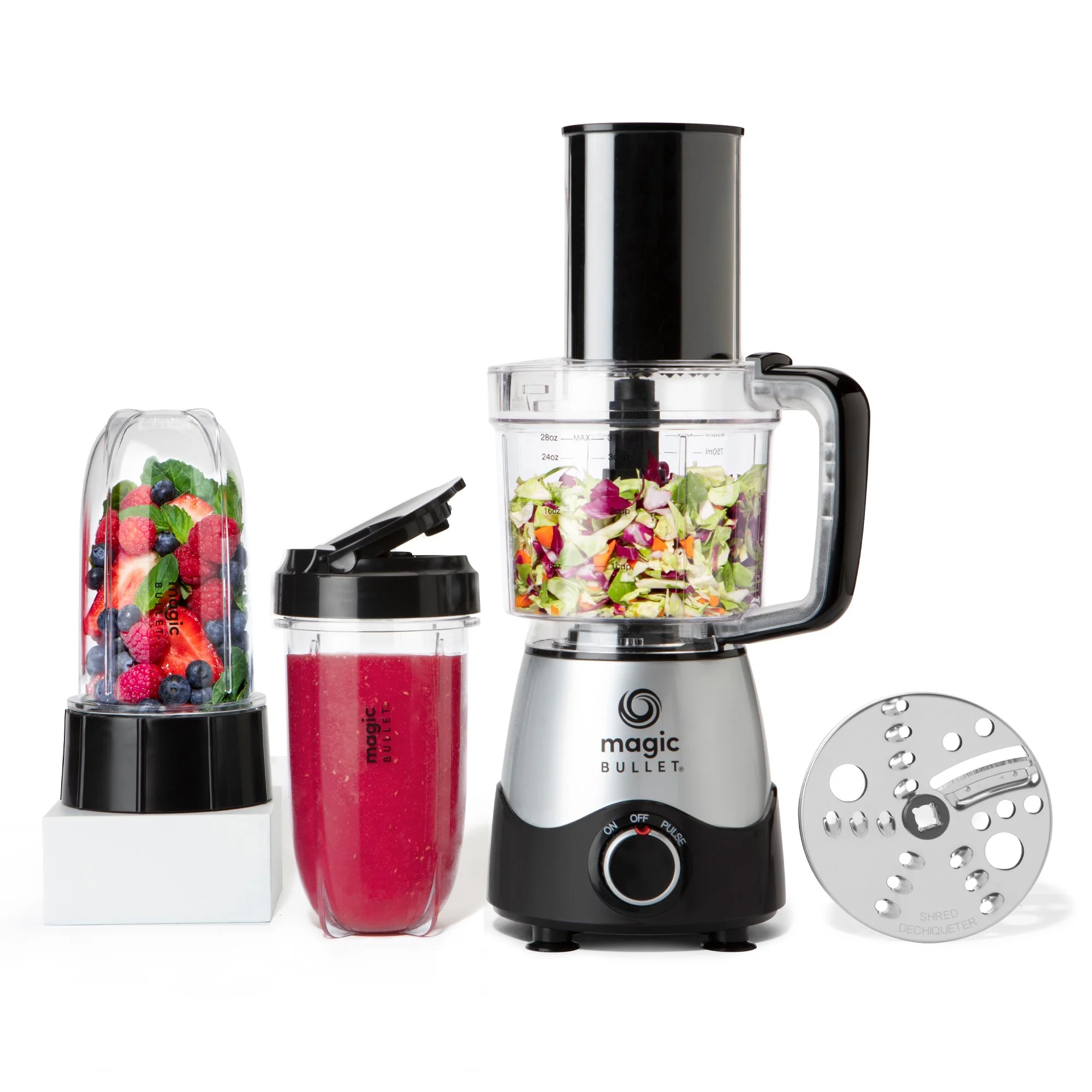 Magic Bullet MB50200 Kitchen Express Personal Blender and Food Processor, Silver