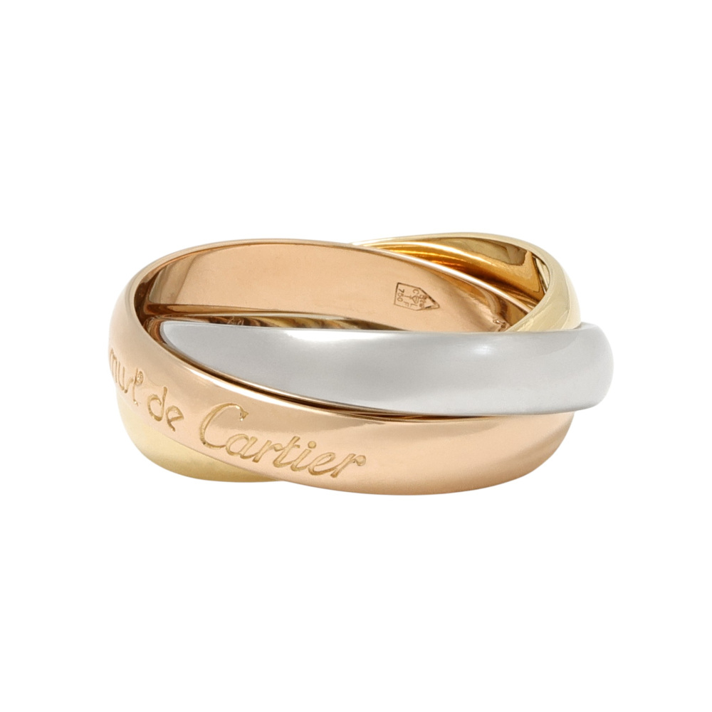 Cartier Trinity Classic Model Ring Tri-Gold