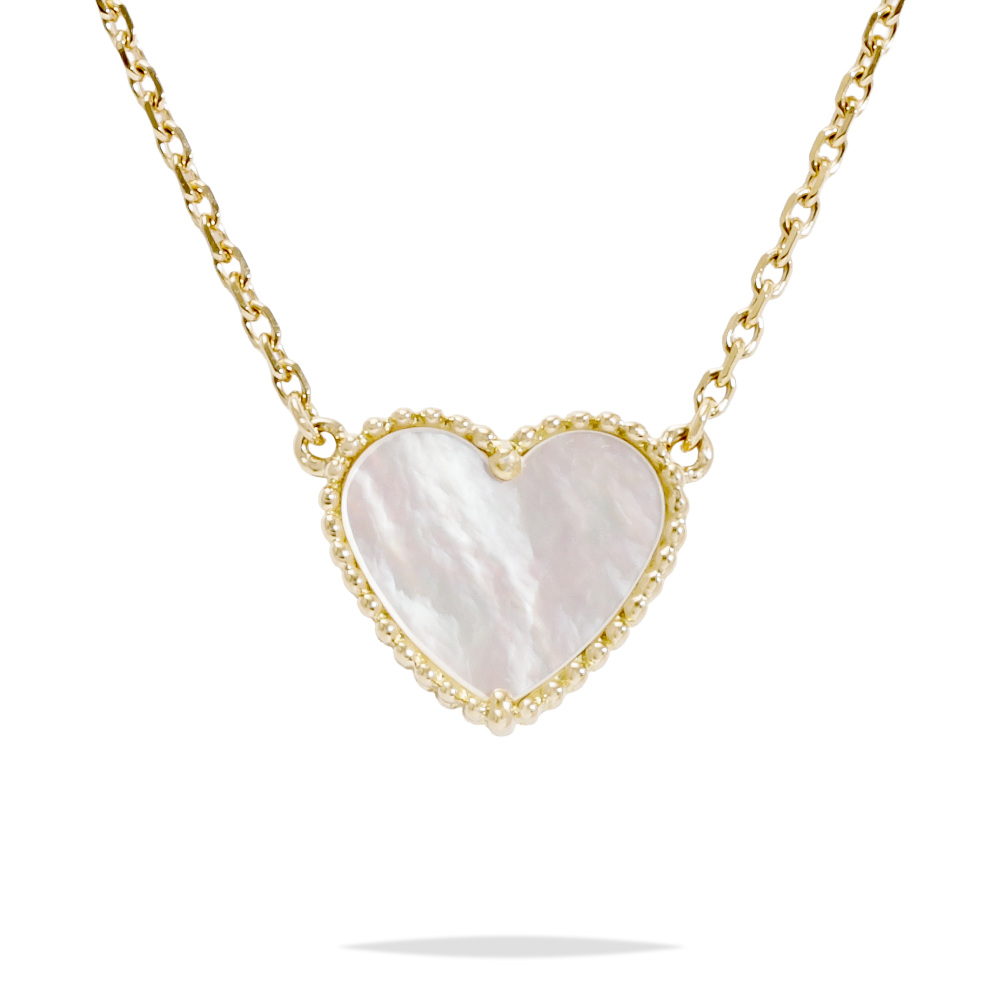Van Cleef & Arpels Lucky Alhambra Necklace 18K Yellow Gold Mother of Pearl VCARD98700