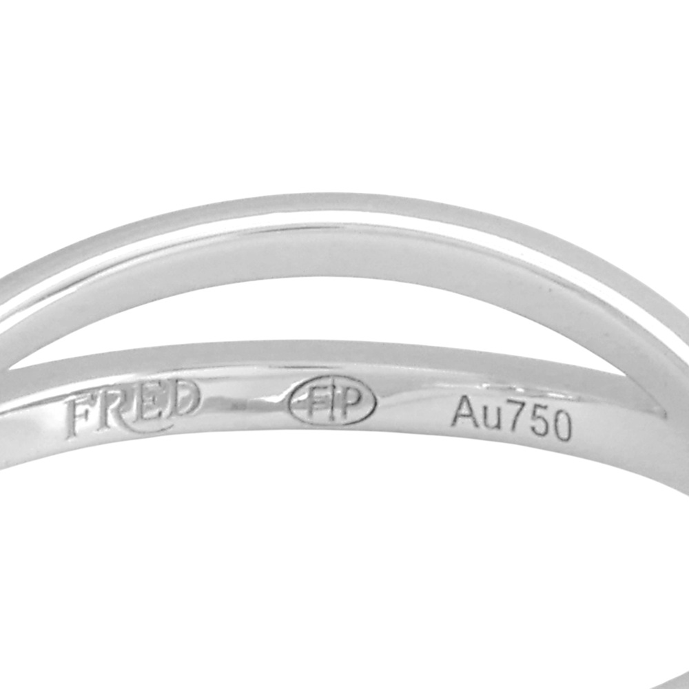 FRED Chance Amphini Ring 18K White Gold Diamond 4B0886