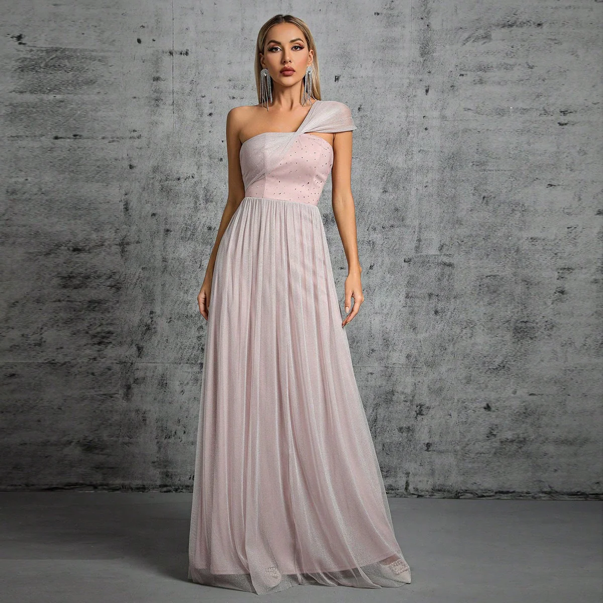 One Shoulder Evening Gown | Formal Maxi DressClistos