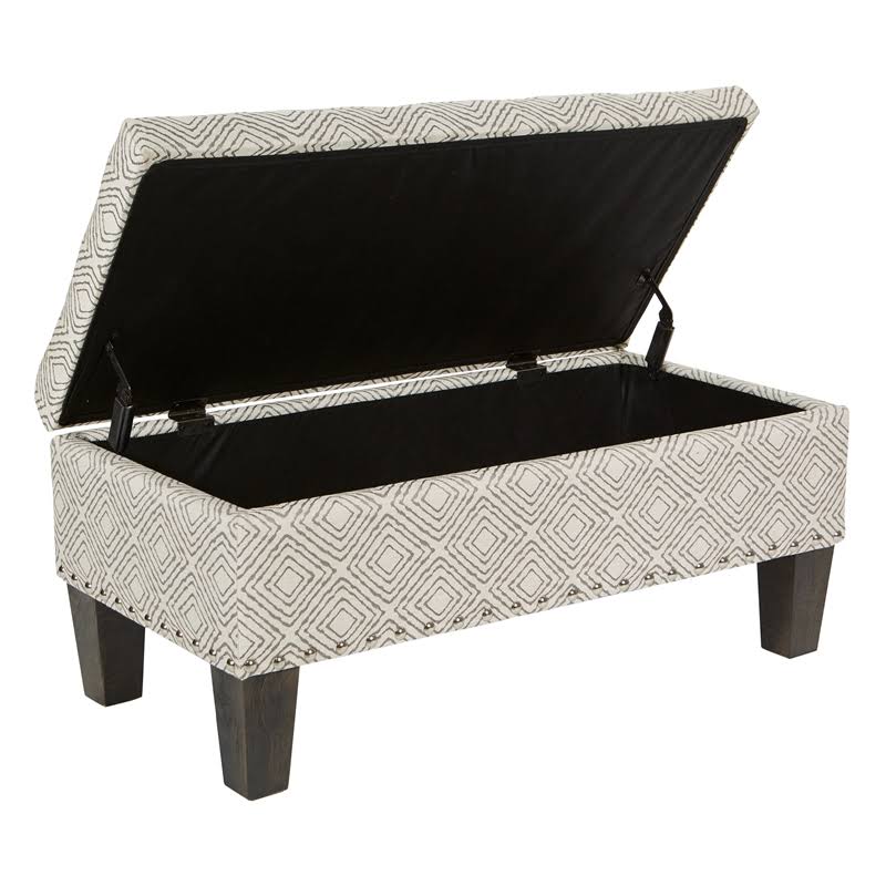 Clement Storage Bench - Charcoal Geo (SB568-SK56)