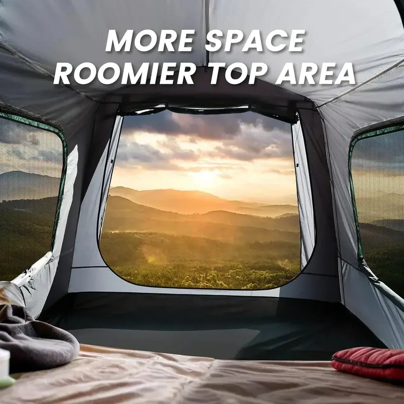SUV Car Camping Tent — Waterproof, Windproof Rectangle Tent Fits 5–9 People