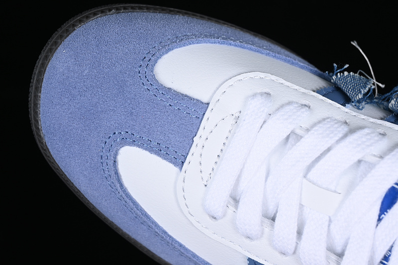 Adidas Samba Vegan Og White/Black/Blue IG1024