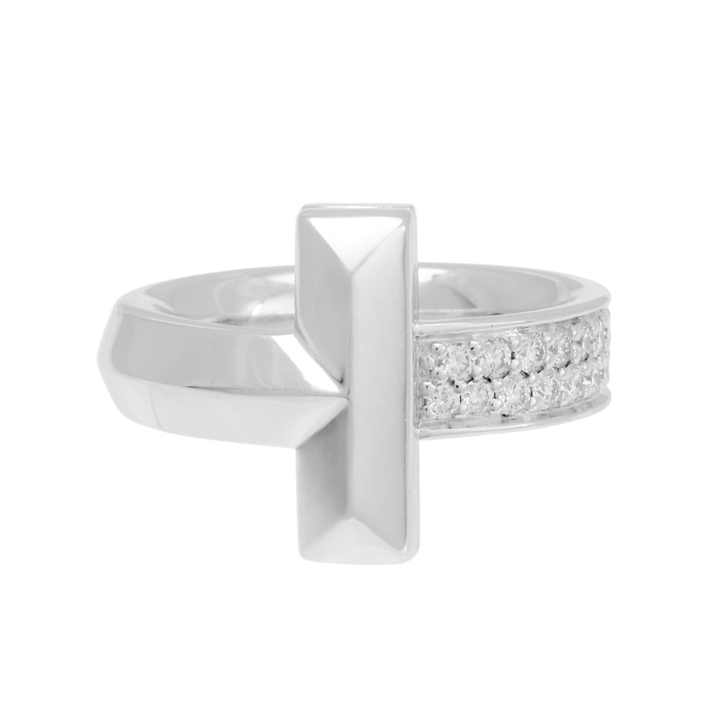 Tiffany & Co. Tiffany T One Ring 18K White Gold Diamond