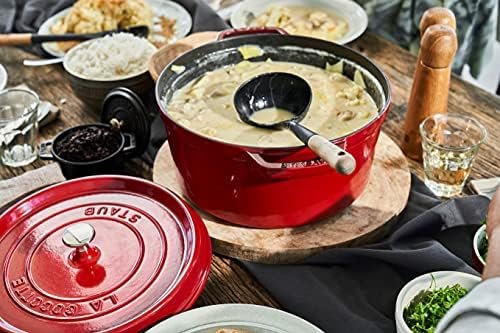 Cast Iron 7-qt Round Cocotte – Cherry