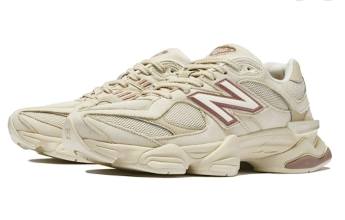 New Balance 9060 ZGC Beige White Casual Running Sneakers