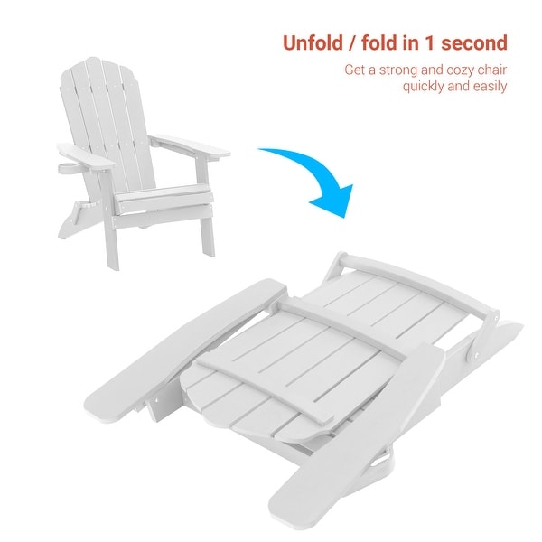 AOOLIMICS Patio Folding Adirondack Chairs Fire Pit Chair