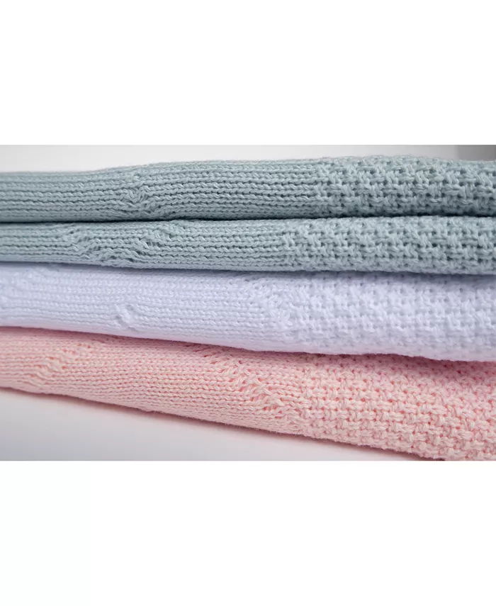 Cuclie Classic Knit Receiving Blanket, Infant Unisex, Pink