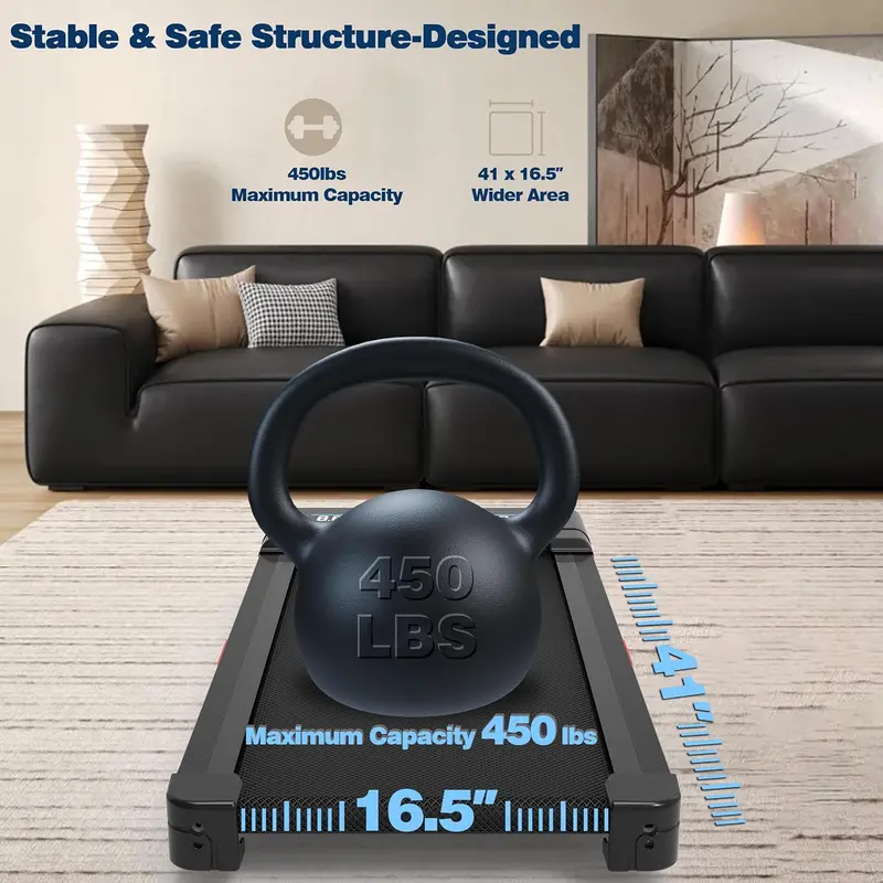 The Walking Pad Pro – 9-Level Auto-Incline Treadmill with 450 lb Capacity, RGB Display & Bluetooth Speakers