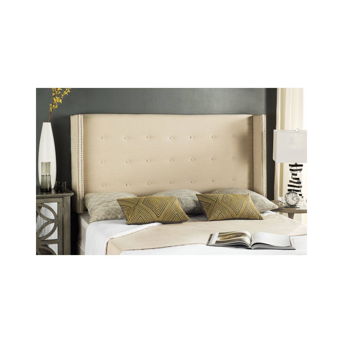 Safavieh Keegan Parchment Linen Full Headboard