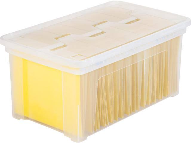Iris USA, Inc. 587750 File Box, Clear