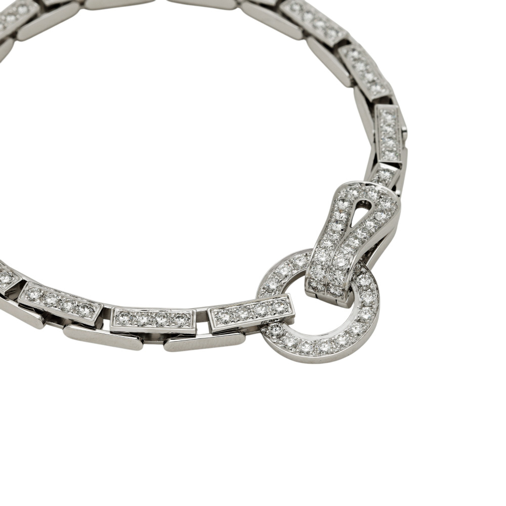 Cartier Agraf Bracelet 18K White Gold Diamond N6026300