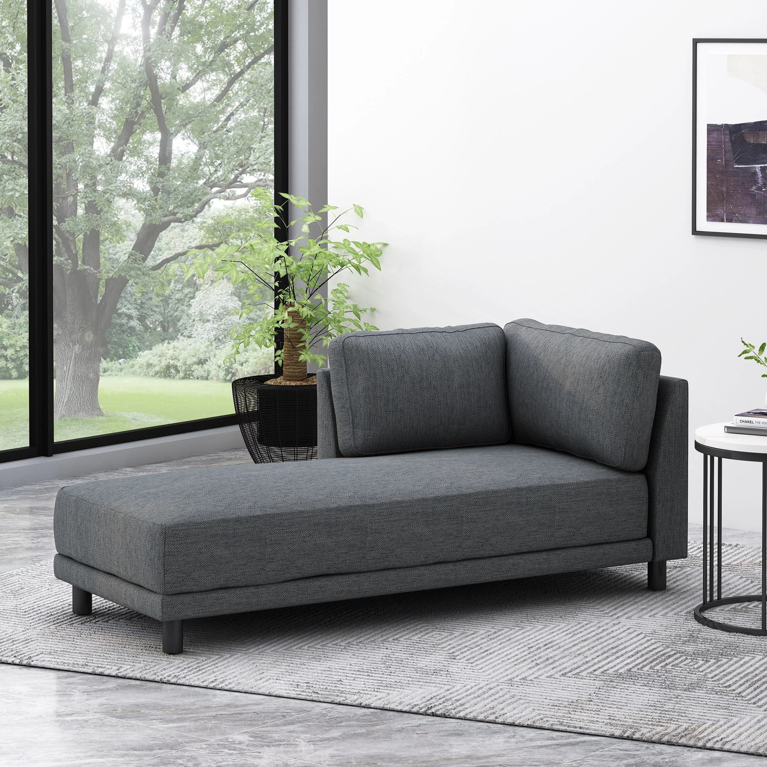 Christopher Knight Home Hyland Contemporary Fabric Chaise Lounge by  - 33.25