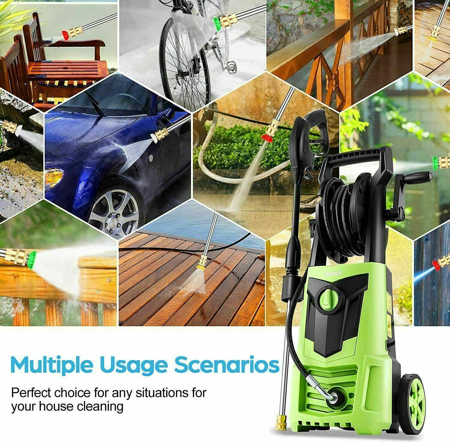 2026 Suyncll Electric Pressure Washer 3000PSI, 2.4GPM High Power Washer Cleaner NEW