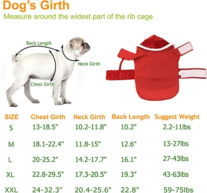 Santa Claus Pet Dog Costume