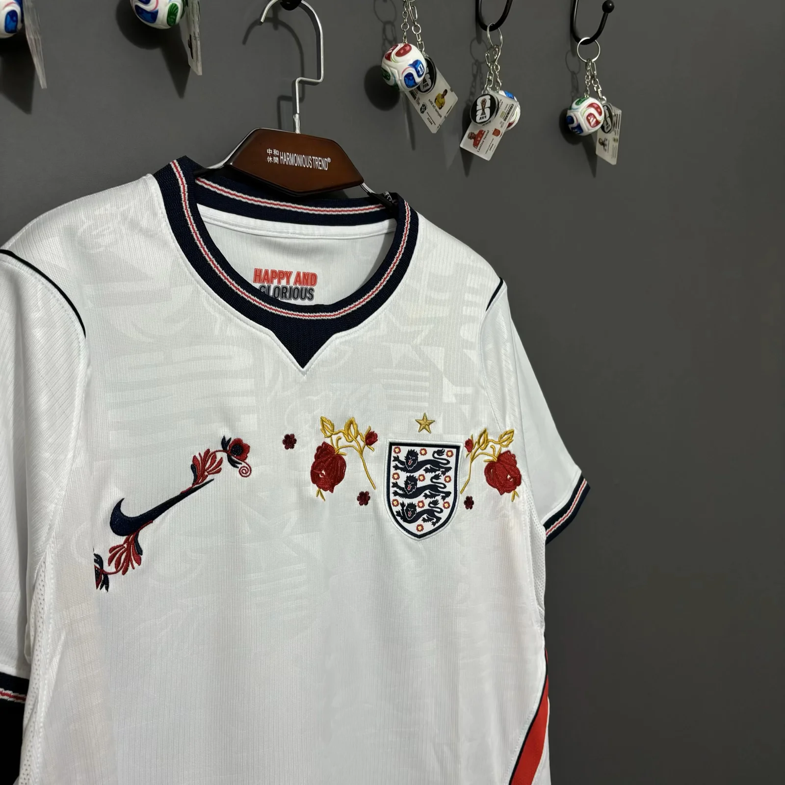 England 2026 Home Embroidered Jersey S-XXL Fan Version 4