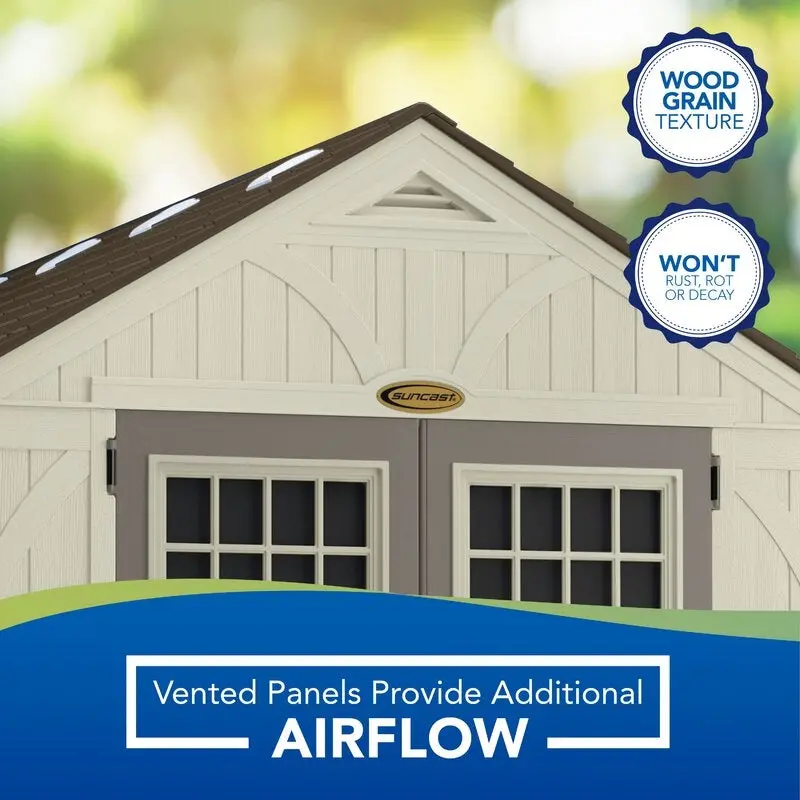 Tremont 8 ft. x 13 ft. Reinforced Plastic Storage Shed