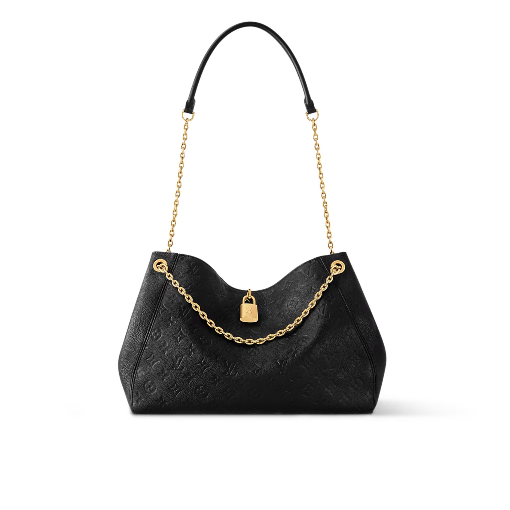 Louis Vuitton LV Anytime MM Monogram Empreinte Bag Black M14324 42cm/ 16.5in