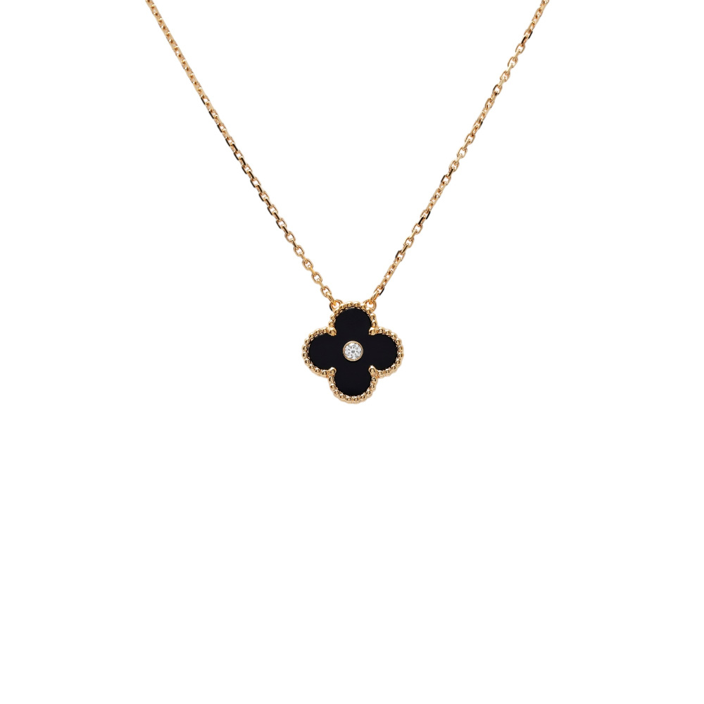 Van Cleef & Arpels Vintage Alhambra 2016 Holiday Exclusive Necklace 18K Rose Gold VCARO97I00