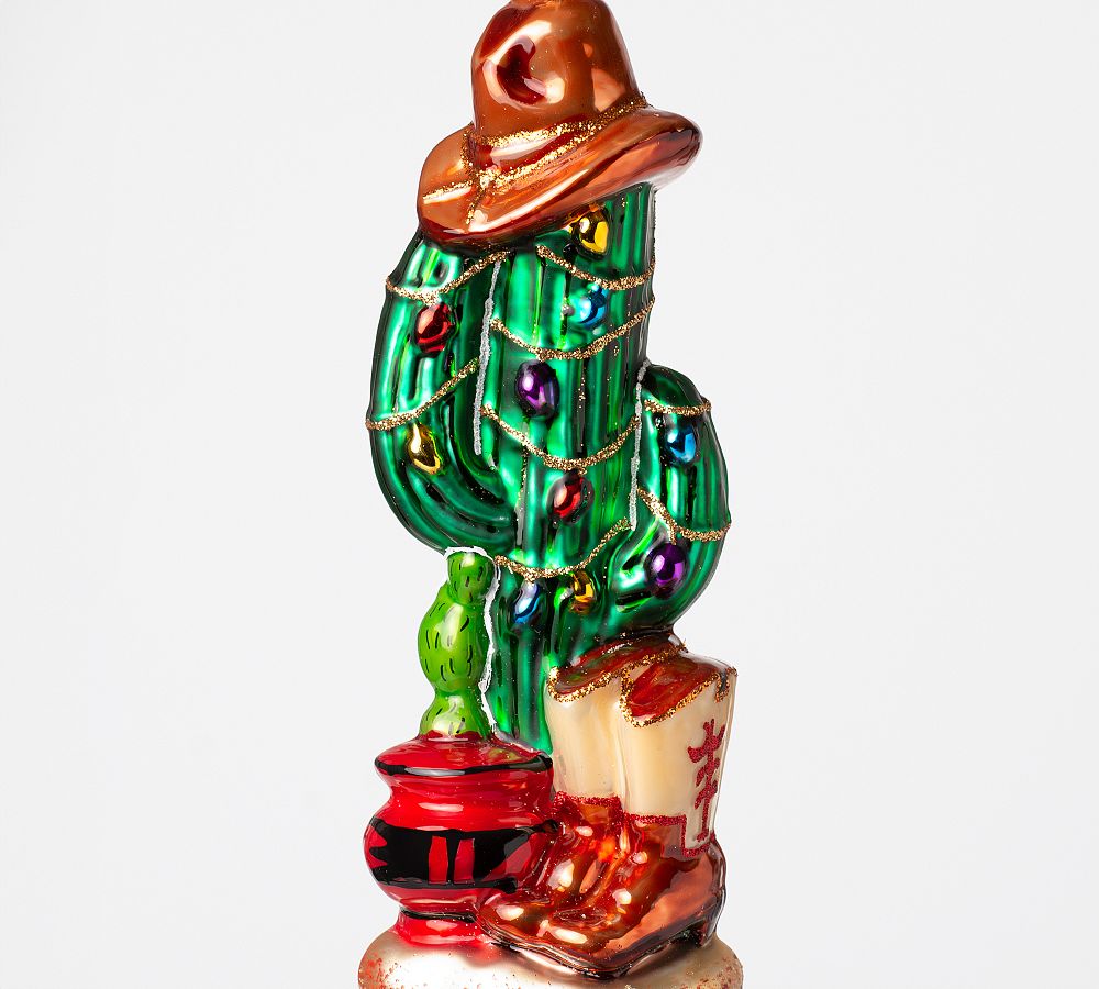 Country Christmas Cactus Ornament  sgtnighsdesigns