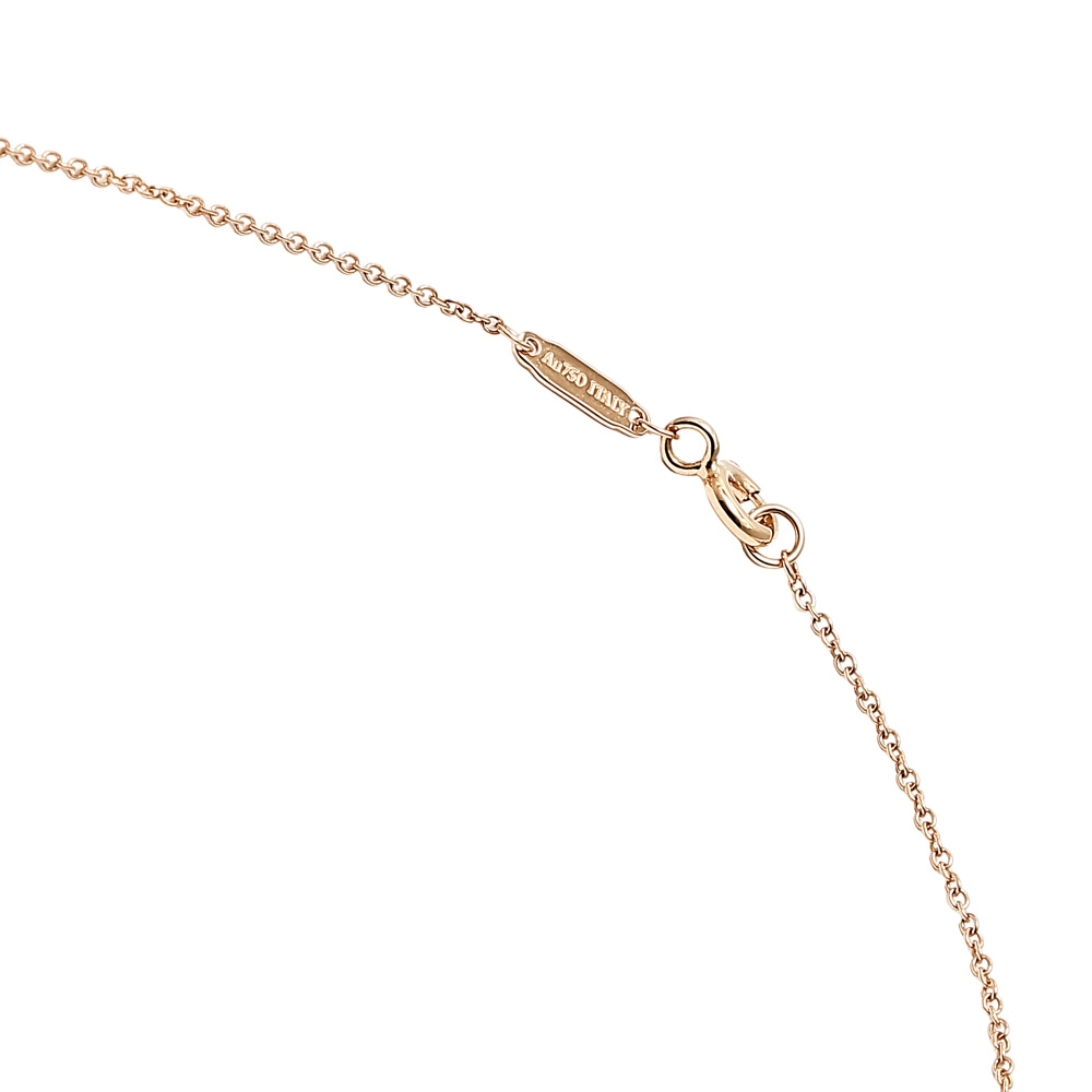 Tiffany & Co. Tiffany T Circle Necklace 18K Rose Gold Diamond 63843105
