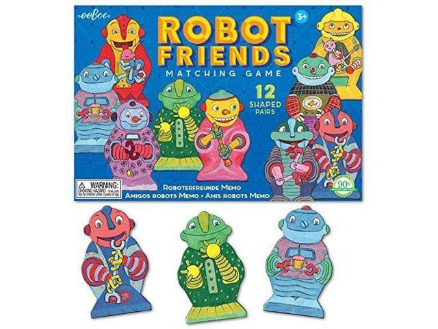 eeBoo Robot and Friends Matching Game