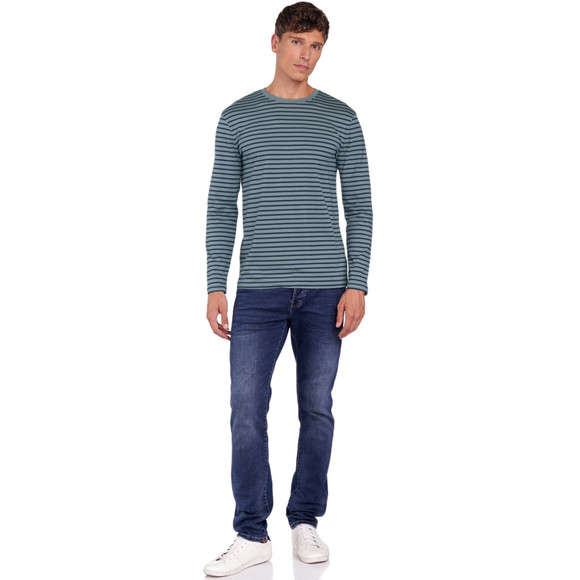 Famy 3 Herren Langarmshirts im Basic-Look