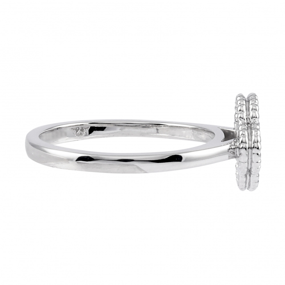 Van Cleef & Arpels Sweet Alhambra Ring 18K White Gold Diamond VCARO85800