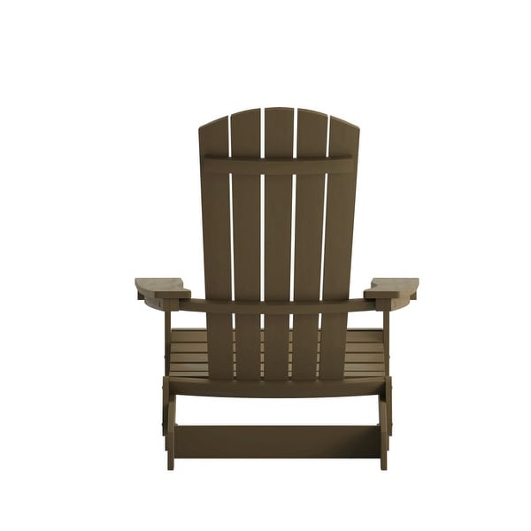 AllWeather Poly Resin Folding Adirondack Chair