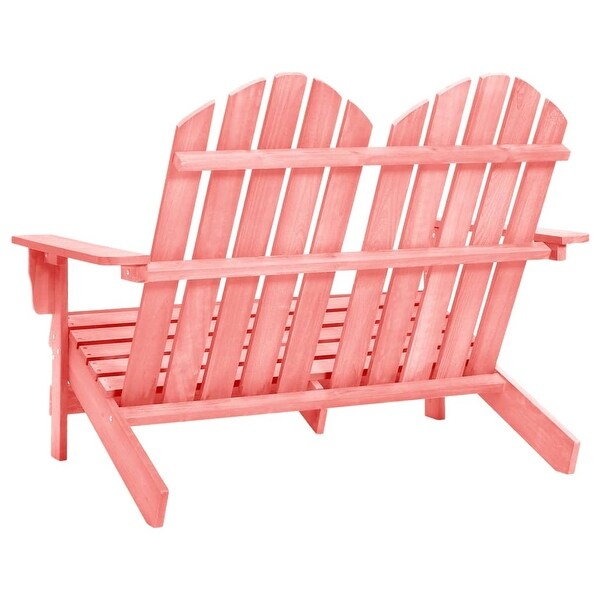 vidaXL 2Seater Patio Adirondack Chair Solid Wood Fir