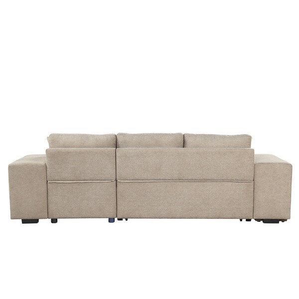 Modern LShape 3 Seat Reversible Sectional Sofa