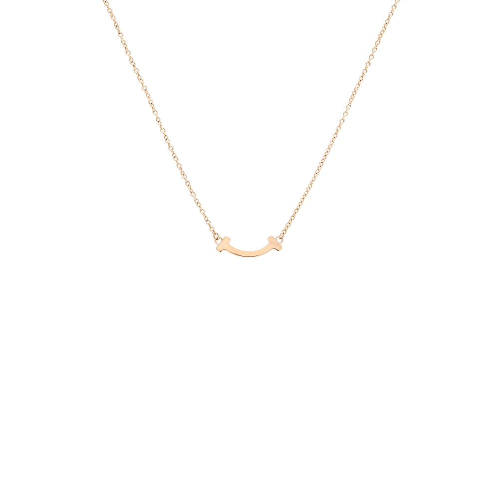 Tiffany & Co. Tiffany T Smile Necklace 18K Rose Gold 62617721