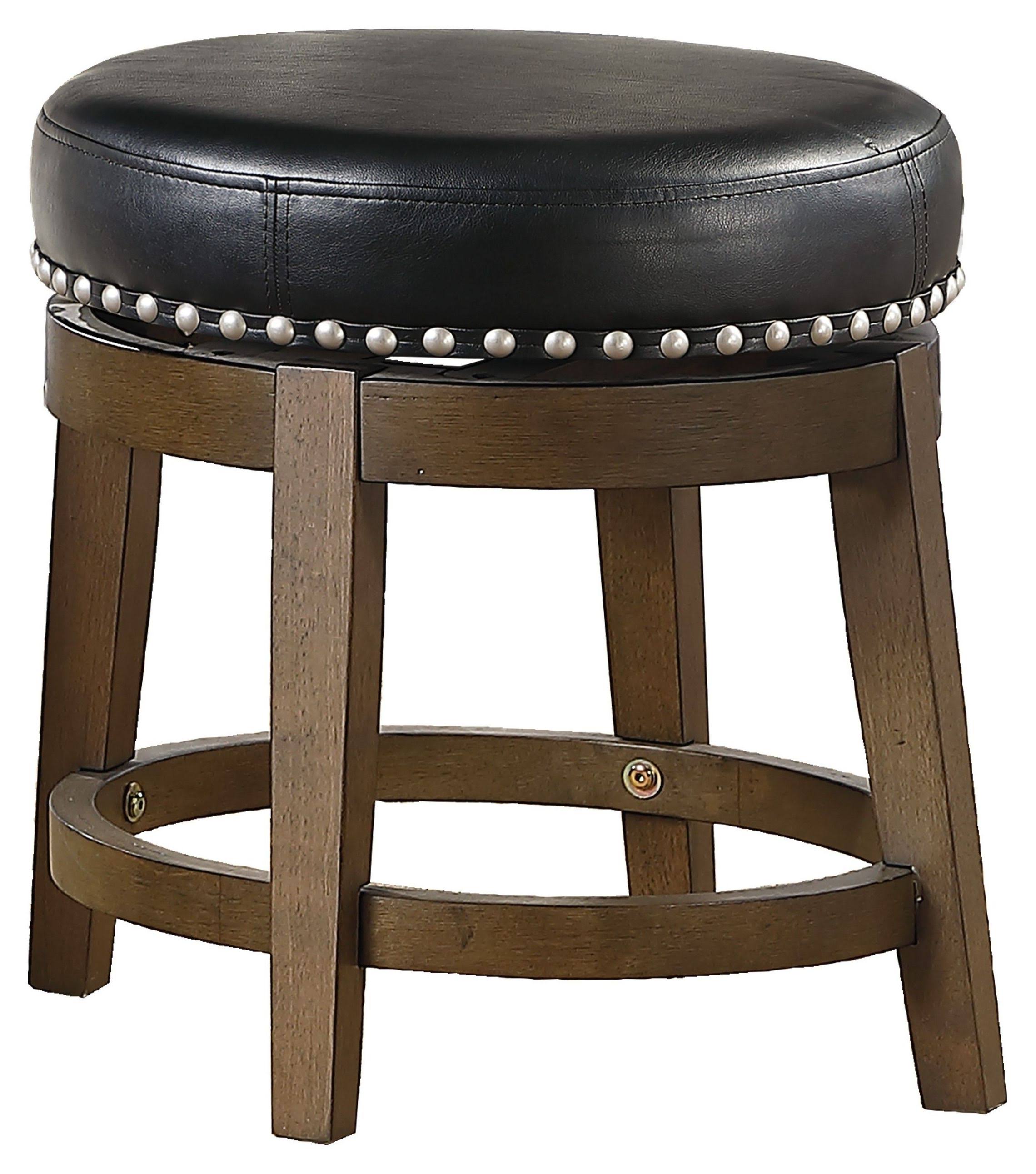 Homelegance Westby Black Round Swivel Stool Set of 2