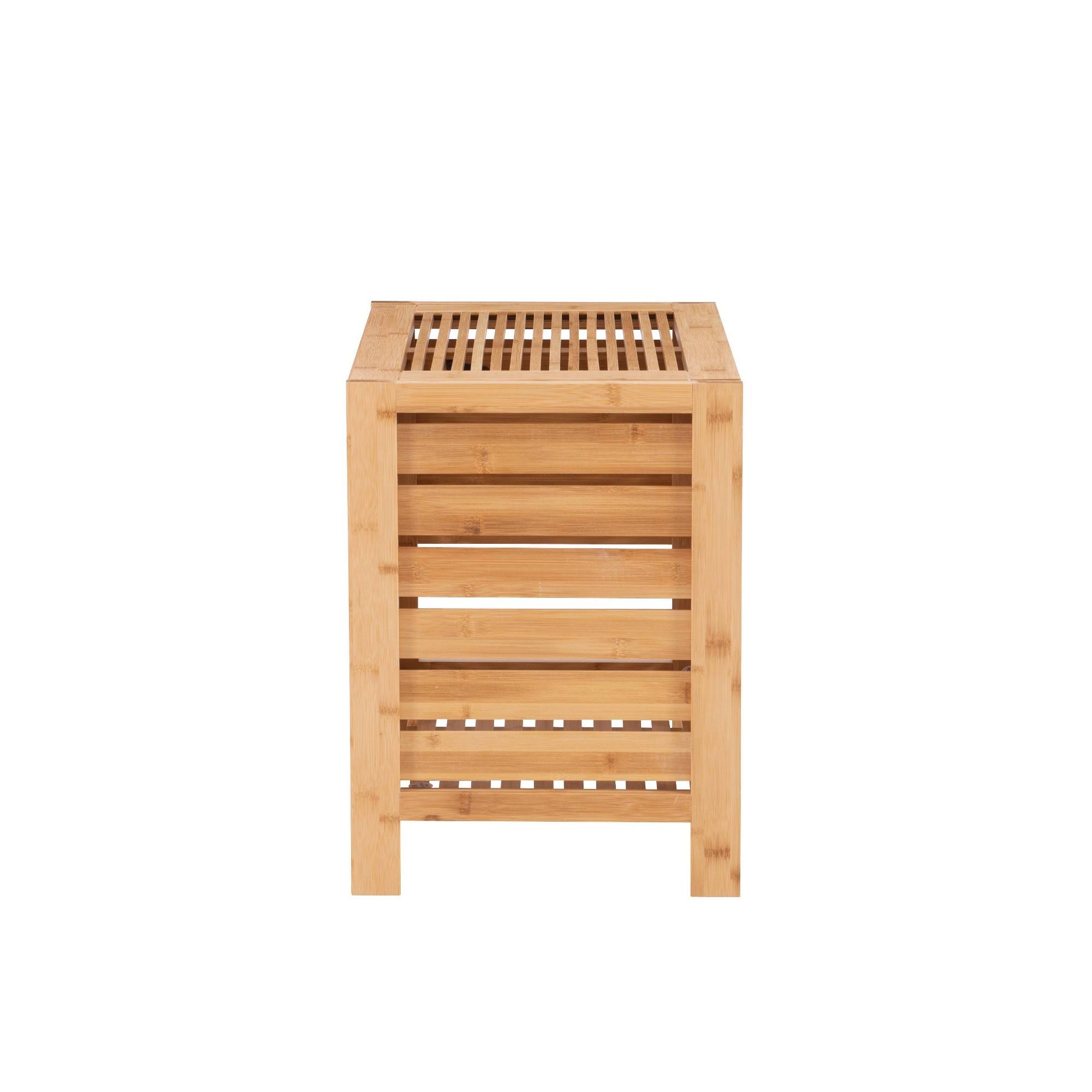 Linon Bracken Bamboo Hamper