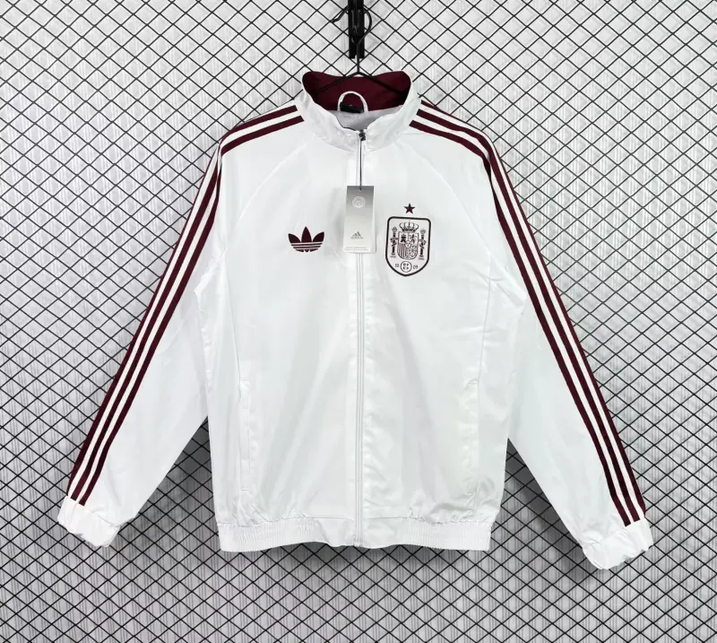 Spain White Windbreaker