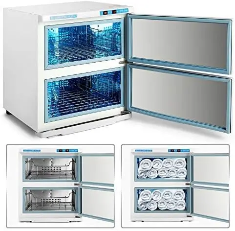 Professional 32L Hot Towel Warmer Cabinet – Spa & Salon-Grade Heater with White Finish