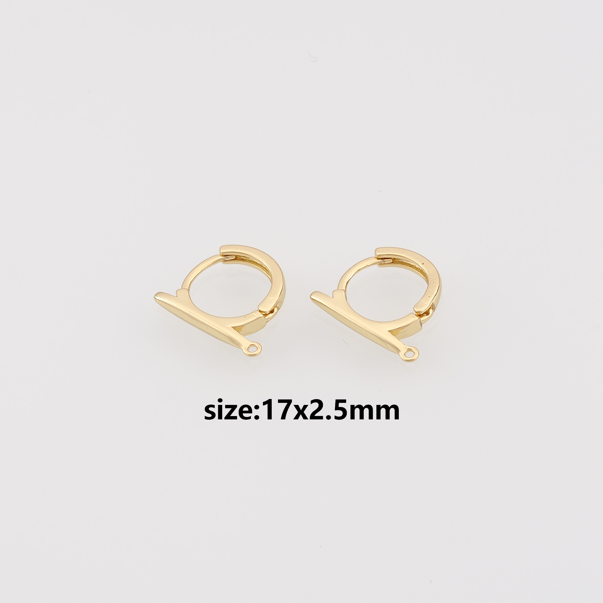 18K Gold Filled Round Hoop Earrings,Gold Hoops,Dainty Hoops Huggie,DIY Jewelry Making Supply