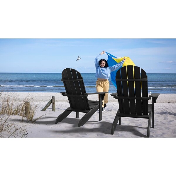 POLYTEAK Traditional Element Adirondack Chair,All Weather Poly Lumber
