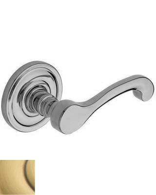Baldwin 5445V.LMR Individual Classic Estate Lever Without Rosettes Satin Brass and Brown