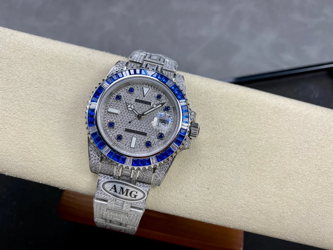 Rolex Submariner Date Blue Full Diamond