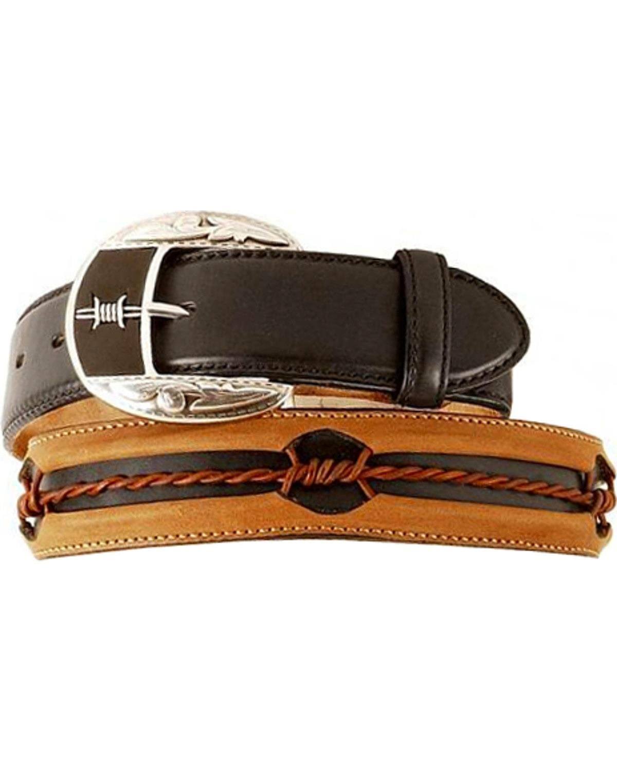 Justin Fenced in Men's Belt- Copper