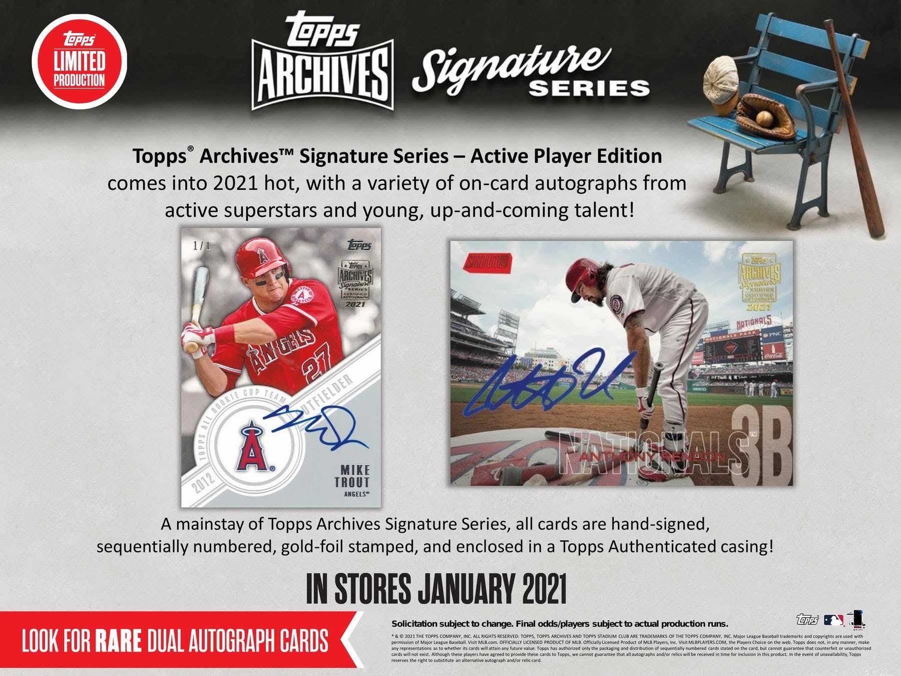 2021 Topps Archives Signature Series Active Player Edition Baseball Box