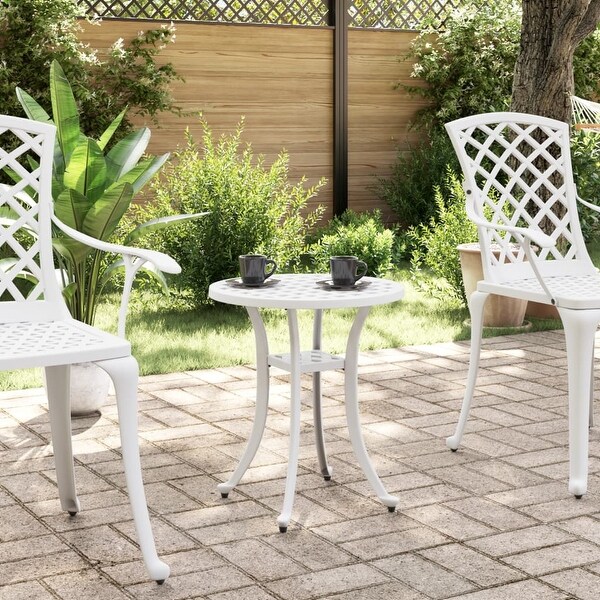 vidaXL Patio Table White ?18.9