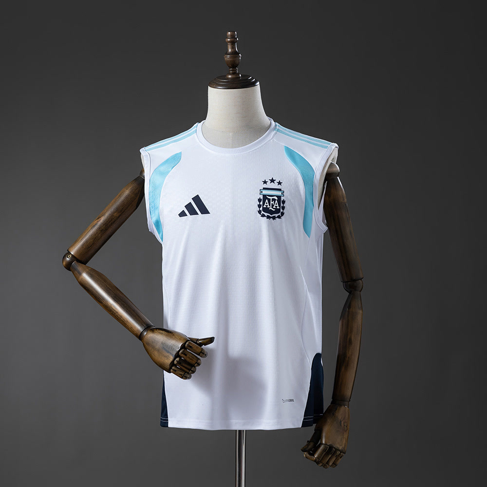 Argentina 26/27 Training Vest - White Jersey