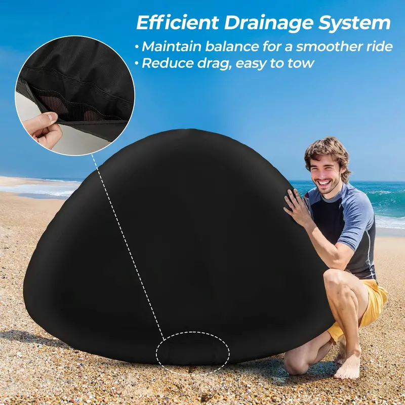 Quick-Connect Inflatable Boat Tube – 1–2 Person Towable with Secure Valve System and Stable Ride Design
