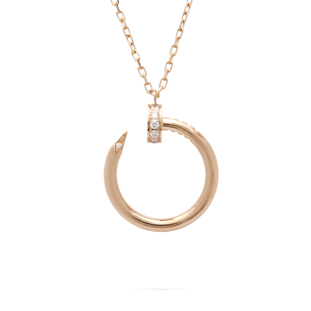 Cartier Juste un Clou Necklace 18K Rose Gold Diamond B7224513